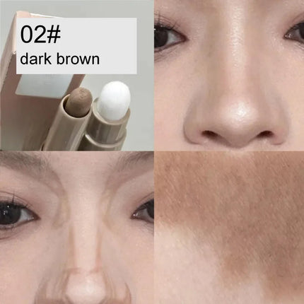 Double-ended Contouring Pen To Modify Contours, Hold Makeup, Develop Color, Brighten Dullness, Waterproof and Sweat-proof