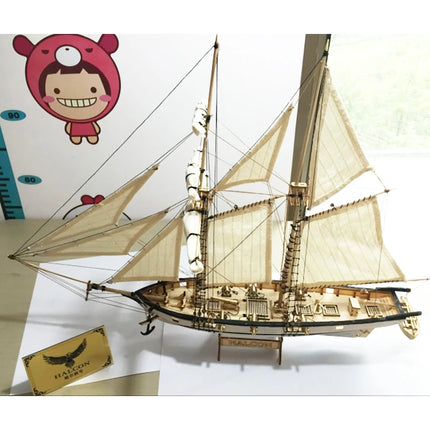 New Version Ancient Ship Model Building Kits Halcon 1840 CNC Brass Cannons Luxurious Sailboat English Instruction