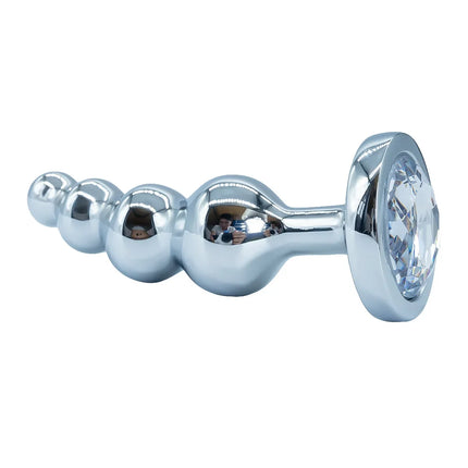Metal Anal Plug Prostate Massager Anal Beads Butt Plug Metal Dildo G-spot Stimulating Sex Toys for Men and Women But Plug