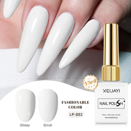 Colored Square Bottle Nail Varnish Gel 60 Colors Gloss Matte Ice-clear Nail Polish Fruit Green Nail Art Soak Off UV Gel Lacquer