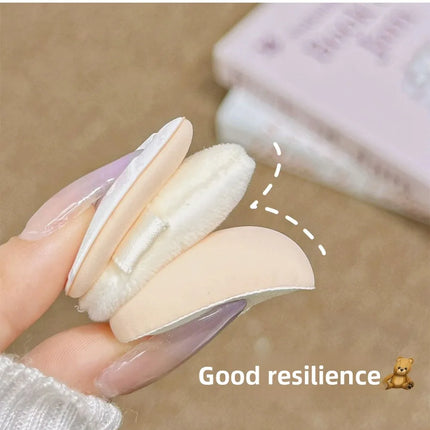 Cloud Feeling Flocked Sponge Beauty Blender Kit Powder Puff Makeup Setting Blush Concealer Dry Wet Use Foundation Brush