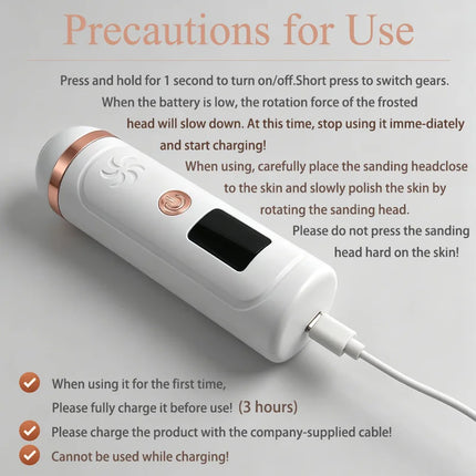 SoftAura 4 -Heads Electric Foot Grinder Digital Display Callus Remover Dead Skin Remover Pedicure Foot Care Tool 2026 New