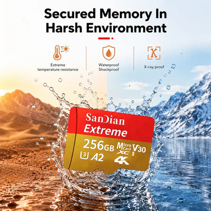 128GB SD Card Memory Card for Camera Phone Tablet Video Photo File Storage