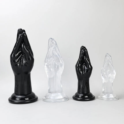 4 Sizes Huge Hands Finger Anal Plug Clear Arm Anus Prostate Massage Big Butt Plug G Spot Masturbation Gay Sex Toys For Women Men