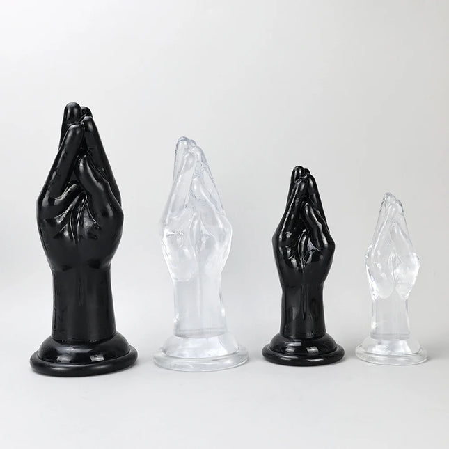 4 Sizes Huge Hands Finger Anal Plug Clear Arm Anus Prostate Massage Big Butt Plug G Spot Masturbation Gay Sex Toys For Women Men