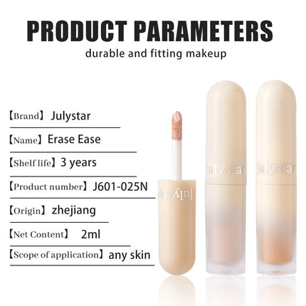 Waterproof Liquid Concealer Oil-control Lasting Cover Dark Circle Tattoo Acne Natural Full Coverage Lightweight Concealer Makeup