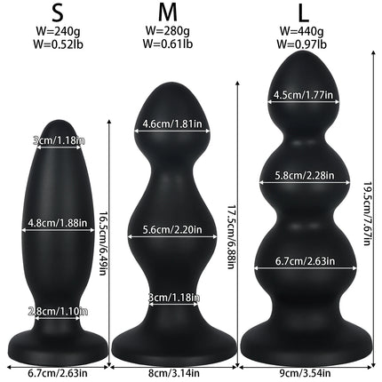 Big Anal Beads Soft Liquid Silicone 1/2/3 Balls Buttplug Suction Cup Sex Toys for Women Men Prostate Massage G-spot Masturbation