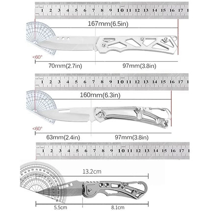 WXCOO Stainless Steel Folding Knife Forged Meat Cleaver Portable Pocket Knife Universal Kitchen Knives Slicing Cutting Knife