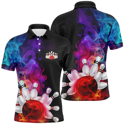 Bowling Game Jersey New Design Men Women Lapel Short Sleeve Polo Shirt Cool Graffiti Graphic Funny Personality Custom Top 2025