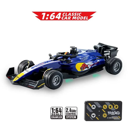 F1 Formula Racing Car 1:64 RC Car mini 2.4G APP Control  Alloy Remote Control Car with Light Toys for Children's Christmas Gifts