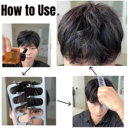 4pc Hair Comb for Men Hair Brush Set, Vent Brush Texture Comb Men Styling Comb Wide Tooth Design for Unique Styles Salon Tools