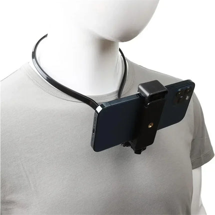 Hands Free Wearable Neck Mobile Phone Stand Universal Hanging Tripod Suporte for IPhone GoPro Go Pro Video Selfie Stick Holder