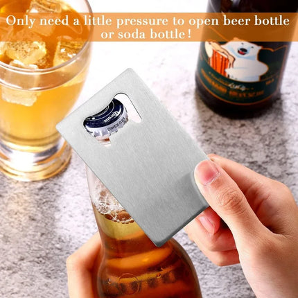 1/10/20pcs Stainless Steel Beer Bottle Opener for Wallet and Pocket, Can Be Carved for Restaurants/bars DIY Wedding Favor Gift