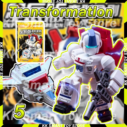 New Blokees Transformation Defender Version Wave 5 Action Figures Galvatron Jetfire Optimus Prime Blind Box Assembly Model Toys