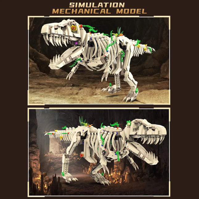 Motorized Dinosaur Building Blocks Jurassic DIY Model STEM Educational Construction Toy Boys Kids Birthday Xmas Gift