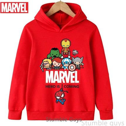 Avengers Kids Hoodie Spiderman Autumn 3-13Y Boys Clothes Girls Marvel Comfortable Sports Wear