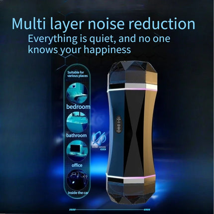 3Dtextured Pocket Cat Automatic Male Airplane Cupvibration Suction Mode Electric Stimulation Realistic Experience Adult Male Toy