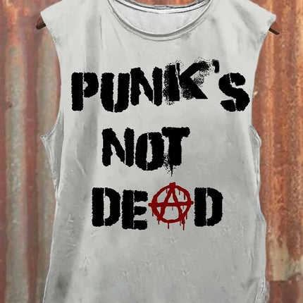 Neutral Tank Retro Satan Curse Sheep 3D Printed Tank Top Punk Style Street Fashion Casual Men's Tank Top Plus Xs-5XL