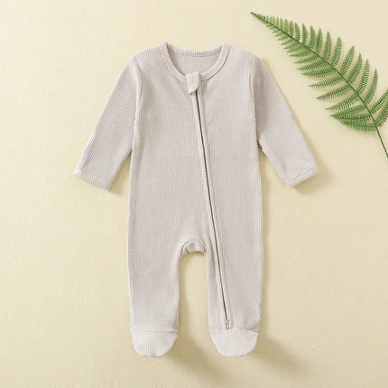 100% Cotton Buy More to Save Shipping Newborn Baby Rompers One-pieces Sleepers Jumpsuits Zipper Waffle Grows Ropa Bebe Growings