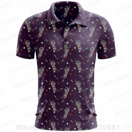Summer Fashion Golf Polo Tee Shirts Teen Kids Polo Shirt Short Sleeve Quick Dry Team T-shirt Boys Fishing Golf T-shirt Clothing