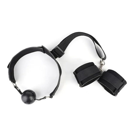 Mouth Ball BDSM Bondage Restraints Handcuff Ankle Cuff Slave No Vibrator Adult Sex Toys For Woman Sex Toys Couples Game Sex Shop