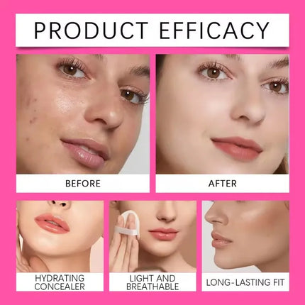 Peptide Bounce Balm Foundation Hydrating Age Defying Makeup For Mature Skin Full Coverage Waterproof Hydrating Balm Foundation