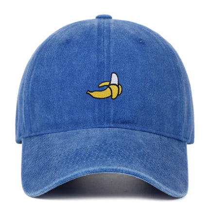 Banana Embroidered Baseball Hats for Men and Women Outdoor Sunshade Duck Tongue Hats Outdoor Travel