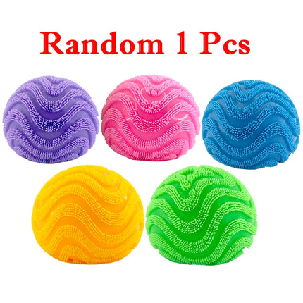 Hot Squishy Nee Doh Fuzz Ball Wonder Waves Sensory Squeeze Toy Textured Stress Relief Fidget Ball for Adults Kids