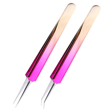 100% Closed New Style Premium Eyelashes Tweezers Hand anti-slip design Improve for 3D 6D Lashes Extensions