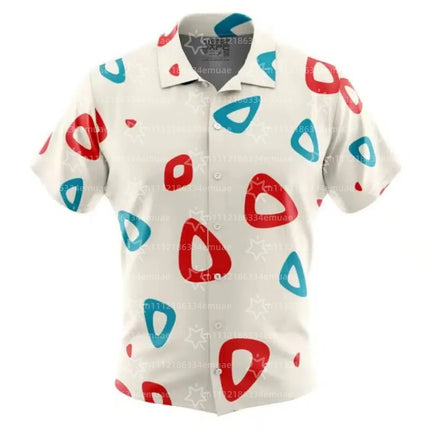 2026 SUMMER New Snorlax Hawaiian Shirt Tropical Anime Aloha Shirt Summer Sports Men's T-Shirt Children's Clothing Tee Y2k Woman