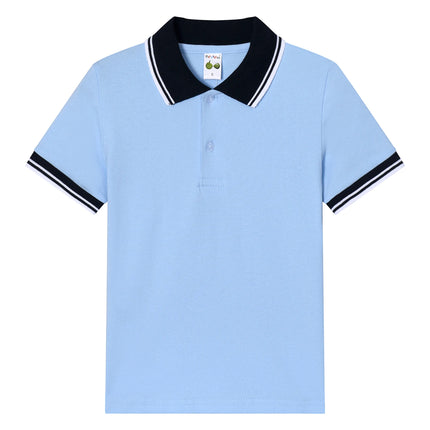 New Children Polo Shirt Solid Kids Boys Polo Shirts Korea Fashion Boys Designer Clothes School Uniform 2-14 Years