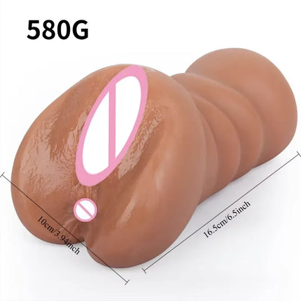 3 in 1 Pocket Pussy Male Tool 3D Realistic Texture Tight and True Mouth Adult for Male Stimulation Male Massage Toy Mens Fun 18+