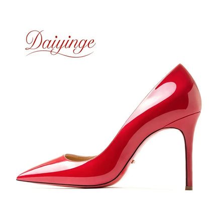 Elegant Woman Heeled Shoes 2026 Trend Luxury Red Bottoms High Heels Pointed Toe Stiletto Pumps 12 cm Party Dress Wedding Shoes