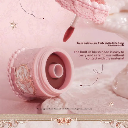 Flower Knows Strawberry Cupid Cake Lip Mud Mist Matte Velvet Lip Cream Lip Makeup 5ml