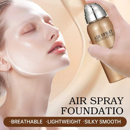 Portable Waterproof Sweat Proof Foundation Spray Fine Powder Concealer Long Lasting Brightening Makeup Gift for Valentine's Day