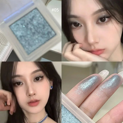 Sexy Black Violet Eye Shadow Matte Wild Rose Pink Eyeshadow Shy Orange Eyes Makeup Easy To Color Blue Diamond Sparkle Eyeshadow