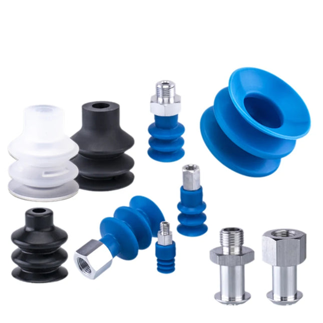 5Pcs FG Series Corrugated vacuum suction cup Imported silicone and nitrile rubber materials FG-3/7/9/12/14