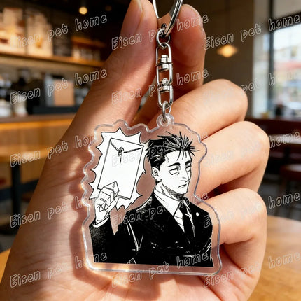 Anime Hiromi Higuruma Keychain Accessories Bag Charm Jjk Gojo Kaisen Manga Keyrings Fans Freinds Gifts