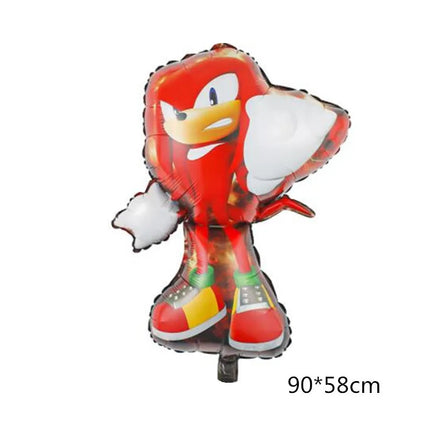 Cartoon Blue Glitter Hedgehog Balloon Sonic Game Happy Birthday Party Decoration Baby Shower Boy Kids Party Supplies Kids Gifts