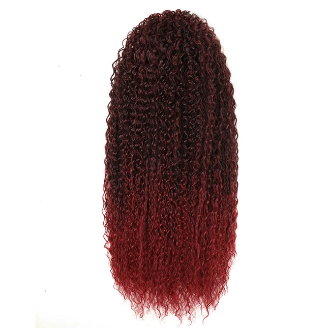 Synthetic Ponytail 24inch Kinky Curly Ponytail Drawstring Clip-In Hair Extension Organic Overhead Ponytail For Women