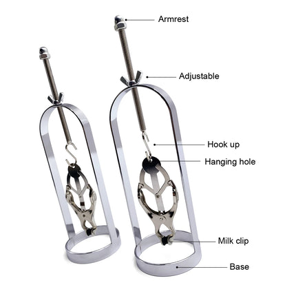 A Pair of Nipple Clamps Women Breast Clips Sex Tools for Couples Erotic Toys Adult Female Harness Chastity Cage Bondage Sex Shop