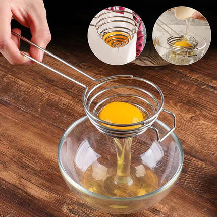 1PC Stainless Steel Egg Yolk Separator Strainer Gadget Handy Separating Tool For Home Baking Cooking Accessories Gift