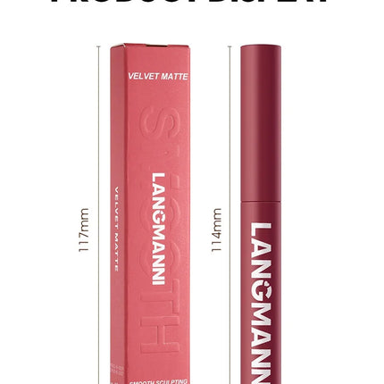 12 Color Matte Lipstick Pencil Waterproof Long Lasting Non-Stick Cup Lip Stain Tint Cosmetic Nude Lipstick Pen Makeup Cosmetics