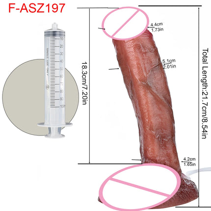 SXXY Silicone Skin Touch Squirting Dildo Ejaculation Realistic Soft Penis With Suction Cup Adult Sex Toys Anal Plug 18+ Masturba