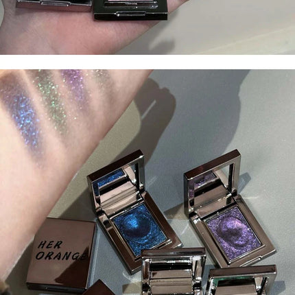 Metallic Glitter Pearlescent Eyeshadow Cream Chameleon Sparkling Mashed Potato EyeShadow Shimmer Brightening Highlighter