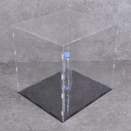 Black Base Acrylic Dust Cover Display Case Dust Cover Organizer for Toys Action Figure Building Blocks L30-60 W30-60 H10-65cm