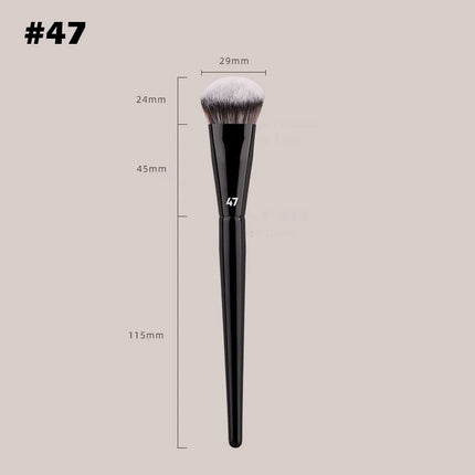 Single Flat Round Tube Flat Head Foundation Brush Concealer Makeup Brush Face Contour Foundation Makeup Tool