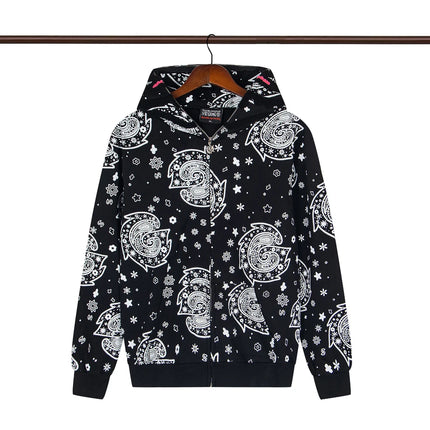 Glo Gang The Glory Full Zip Hoodie Camouflage Cardigan Men Women 1:1 Best Quality Oversize Hooded