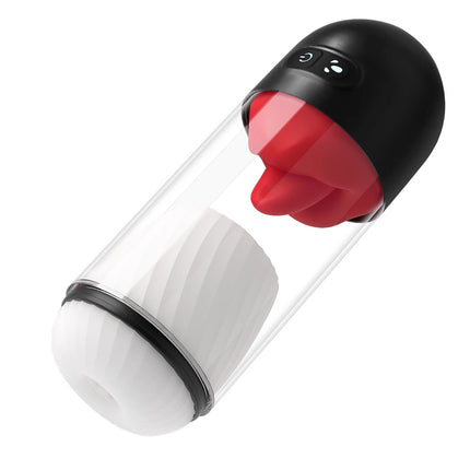 Male Masturbator Men Penis Vibrator With 9 Powerful Modes Tongue Licking Blowjob Penis Pump Pussy Trainer Adult Sex Toys For Men