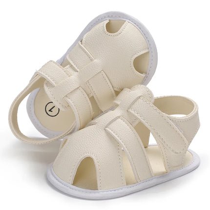 0-18M Baby Walking Sandals - Breathable Anti-Slip Soft Sole Shoes for Newborn Boys & Girls, Summer Infant First Walkers